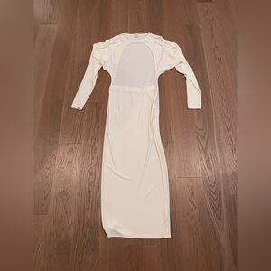 Helsa studios white backless dress